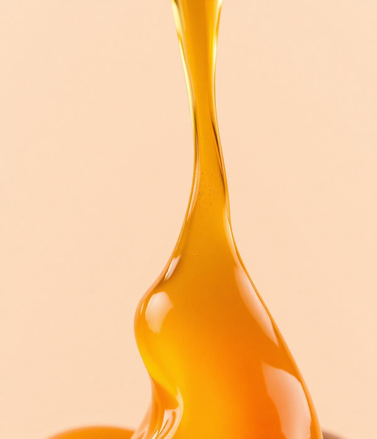 Golden amber sugar paste